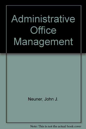 Imagen de archivo de Administrative Office Management -- Seventh Edition a la venta por gigabooks