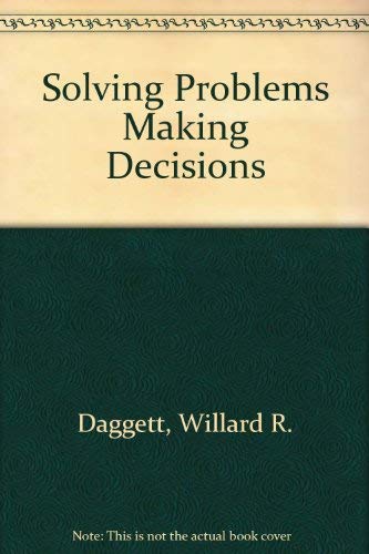 Beispielbild fr Solving Problems - Making Decisions (CA - Career Development Ser.) zum Verkauf von Top Notch Books