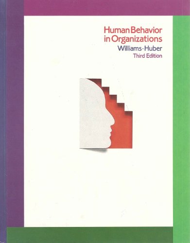 Imagen de archivo de Human Behavior in Organizations/Pbn G 78 a la venta por Wonder Book