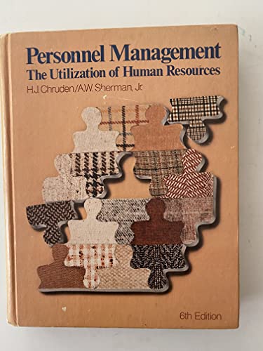 Imagen de archivo de Personnel Management: The Utilization of Human Resources a la venta por BookHolders