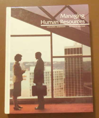 Stock image for MANAGING HUMAN RESOURCES for sale by Russ States