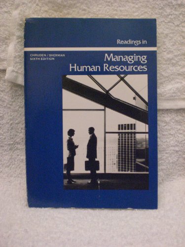 Imagen de archivo de Readings in Managing Human Resources a la venta por Wonder Book