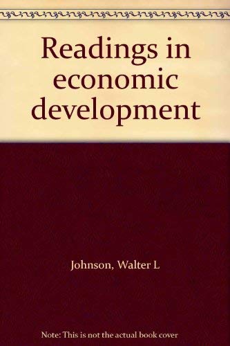 Stock image for Readings in Economic Development for sale by Better World Books