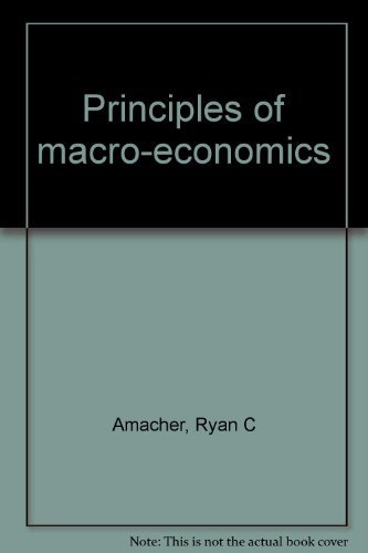 Beispielbild fr Principles of macro-economics zum Verkauf von HPB-Red