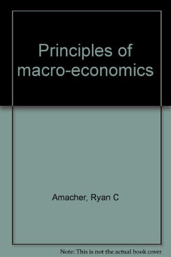 Imagen de archivo de Principles of macro-economics a la venta por HPB-Red