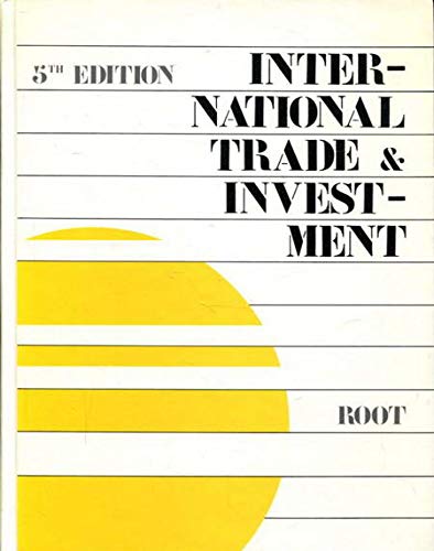 Imagen de archivo de International trade & investment a la venta por HPB-Red