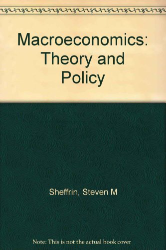 Imagen de archivo de Macro-Economics: Theory and Policy/Pbn H92 a la venta por Wonder Book