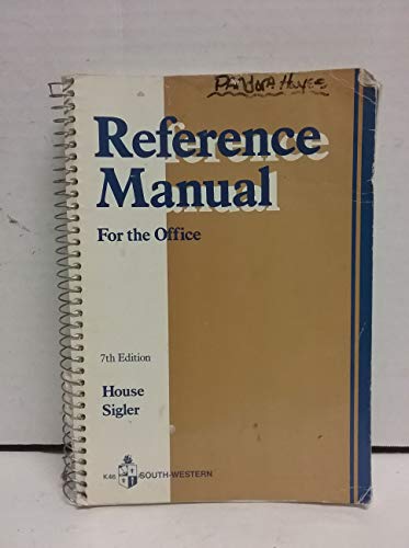 Beispielbild fr Reference Manual zum Verkauf von Wonder Book