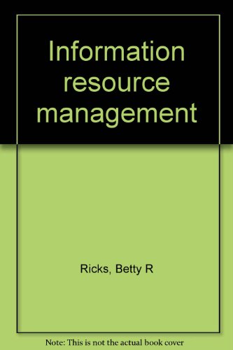 Stock image for Information resource management for sale by SecondSale