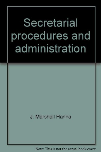 Imagen de archivo de Secretarial Procedures and Administration a la venta por Top Notch Books