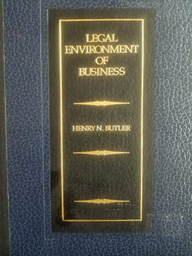 Stock image for The Legal Environment of Business: Government Regulation and Public Policy Analysis for sale by HPB-Red