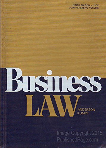 Beispielbild fr Business Law zum Verkauf von Hawking Books