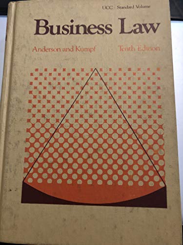 Imagen de archivo de Business Law a la venta por Better World Books