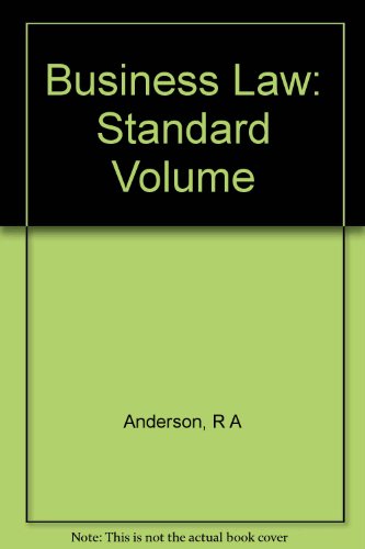 Stock image for Business Law Standard Volume - Textbook for sale by Wonder Book