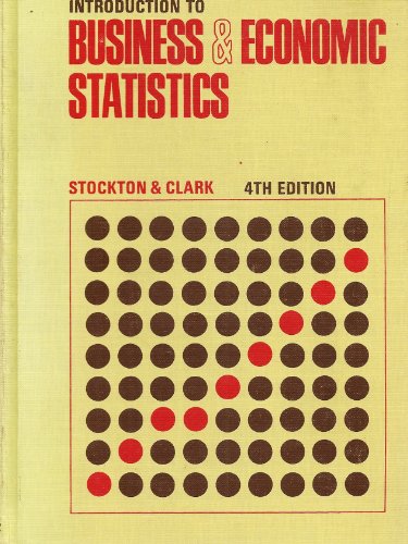 Imagen de archivo de Introduction to Business & Economic Statistics a la venta por BookHolders