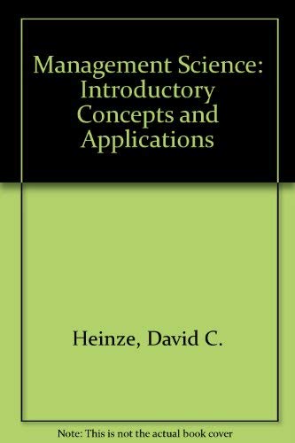 9780538133906: Management Science: Introductory Concepts and Applications