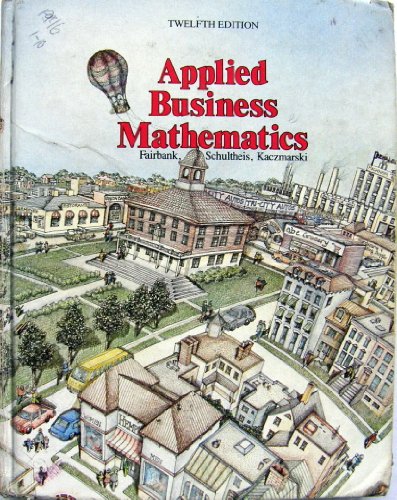 Imagen de archivo de APPLIED BUSINESS MATH a la venta por mixedbag