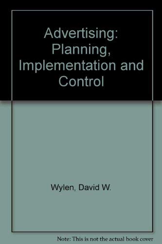 9780538195706: Advertising: Planning, Implementation and Control