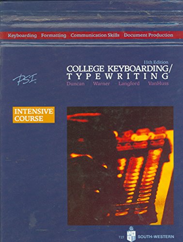 Beispielbild fr College Keyboarding/Typewriting zum Verkauf von OddReads
