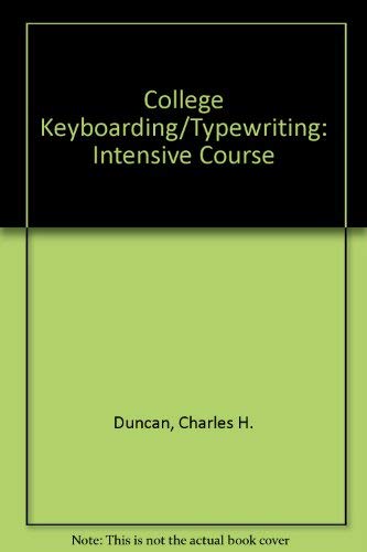 Stock image for College Keyboarding/Typewriting for sale by Top Notch Books