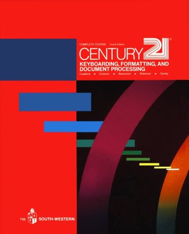 Imagen de archivo de Century 21 Keyboarding, Formatting, and Document Processing a la venta por Wonder Book