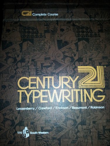 Stock image for Century 21 Typewriting: Complete Course for sale by Jenson Books Inc