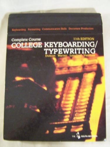 Imagen de archivo de College Keyboarding-Typewriting a la venta por Better World Books