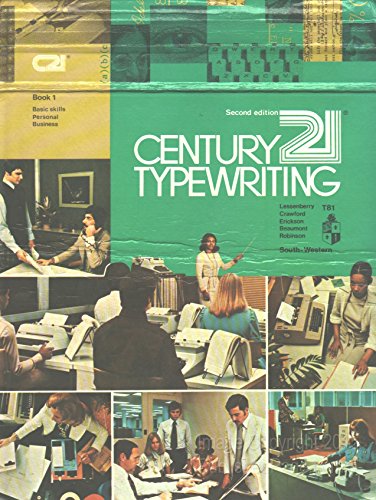 9780538208109: Century 21 Typewriting: Book 1