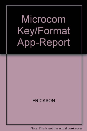 9780538261210: Microcom Key/Format App-Report