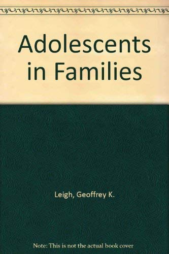 Stock image for Adolescents in Families for sale by POQUETTE'S BOOKS