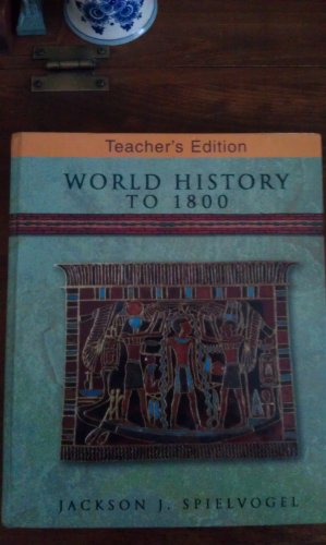 Stock image for World History to 1800 Teachers Edition for sale by The Book Cellar, LLC