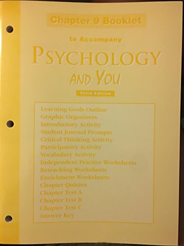Stock image for Psychology and You (3rd Edition): Chapter 9 Booklet for sale by Allied Book Company Inc.