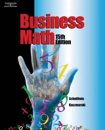 Imagen de archivo de Business Math a la venta por Books of the Smoky Mountains