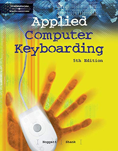 Beispielbild fr Applied Computer Keyboarding zum Verkauf von Better World Books