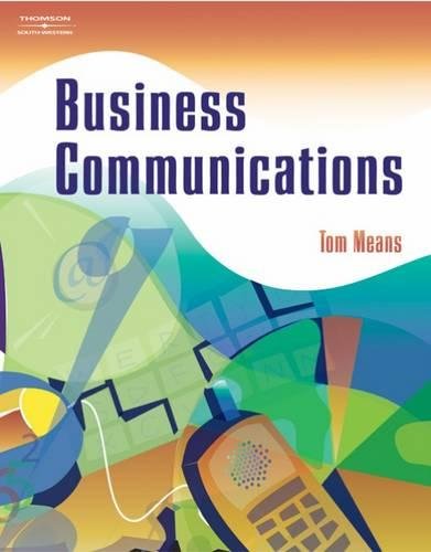 Beispielbild fr Business Communications zum Verkauf von Better World Books