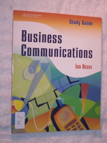 Beispielbild fr Study Guide, Business Communications zum Verkauf von Allied Book Company Inc.