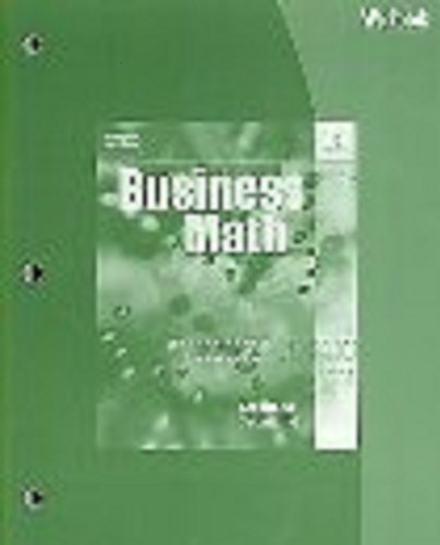 Imagen de archivo de Business Math a la venta por Allied Book Company Inc.