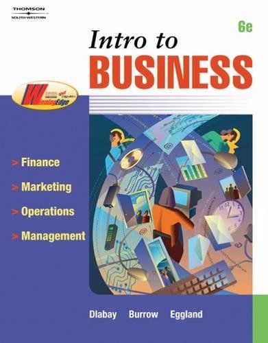 9780538440639: Intro To Business: Finance, Marketing, Operations, Management