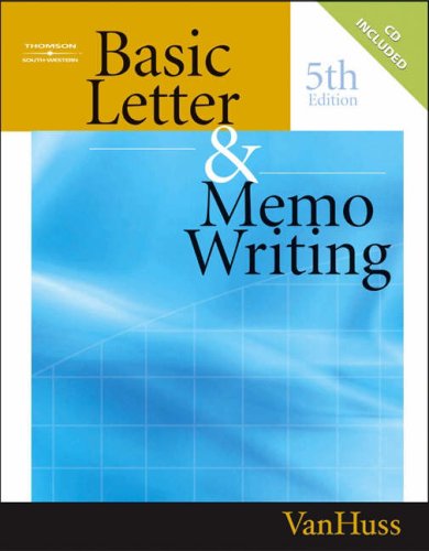 Ebook Basic Letr/Memo Writ (9780538441735) by Huss, Van