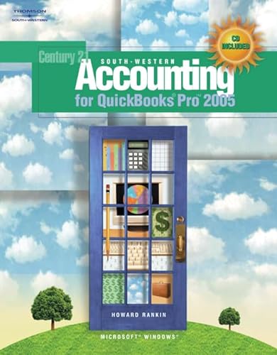 Beispielbild fr South-Western Accounting For Quickbooks Pro 2005 (With Data Cd) ; 9780538442053 ; 0538442050 zum Verkauf von APlus Textbooks