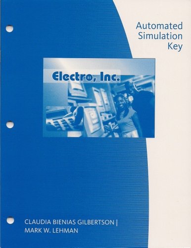 Imagen de archivo de Automated Simulation Key, Electro, Inc. Century 21 Accounting 9th Edition a la venta por Allied Book Company Inc.