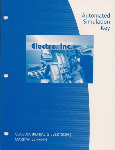 Stock image for Automated Simulation Key, Electro, Inc. Century 21 Accounting 9th Edition for sale by Allied Book Company Inc.