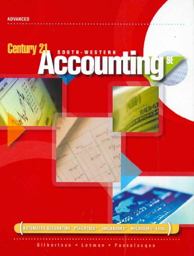 Century 21 Accounting: Advanced 9e (WinningEdge Titles) (9780538447553) by Gilbertson, Claudia Bienias; Lehman, Mark W.; Passalacqua, Daniel