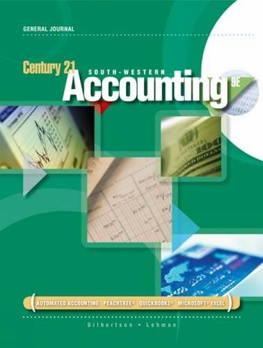 Stock image for Century 21 South-Western Accounting, General Journal for sale by Your Online Bookstore