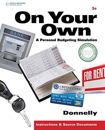 9780538448550: On Your Own: A Personal Budgeting Simulation