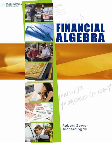 Beispielbild fr Financial Algebra, Student Edition zum Verkauf von Better World Books