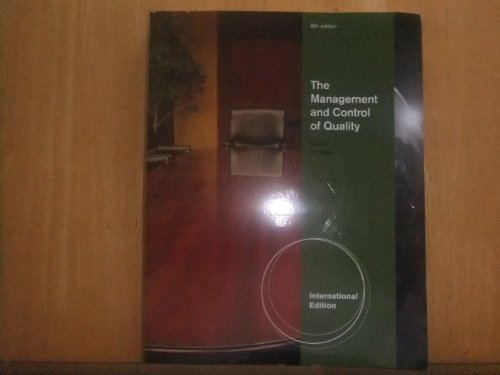 9780538452601: The Management and Control of Quality
