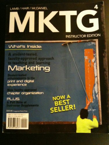 Imagen de archivo de MkTG 4 (Instructor's Edition) a la venta por Better World Books