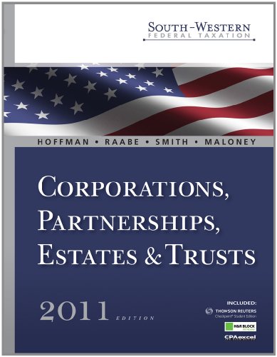 Stock image for South-Western Federal Taxation 2011 : Corporations, Partnerships, Estates and Trusts for sale by Better World Books