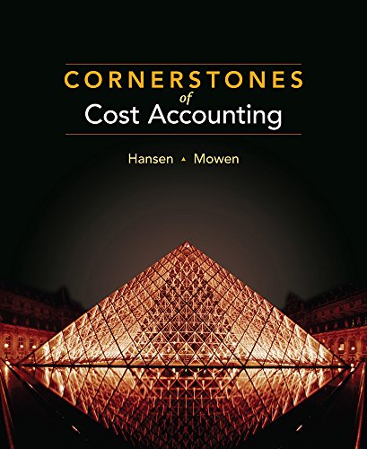 9780538469081: Cornerstones of Cost Accounting